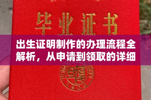雷山出生证明制作的办理流程全解析，从申请到领取的详细指南