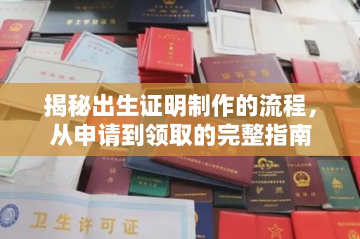 雷山揭秘出生证明制作的流程，从申请到领取的完整指南