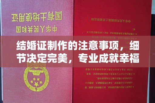 雷山结婚证制作的注意事项，细节决定完美，专业成就幸福