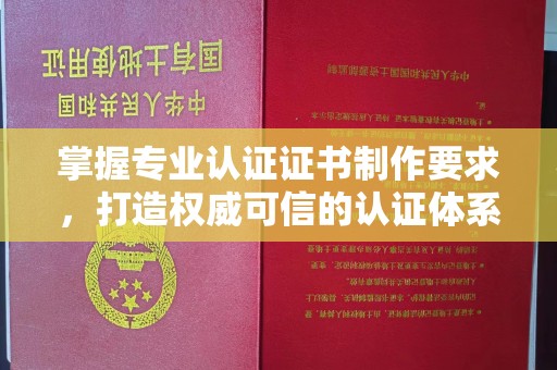 雷山掌握专业认证证书制作要求，打造权威可信的认证体系