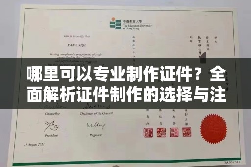 雷山哪里可以专业制作证件？全面解析证件制作的选择与注意事项